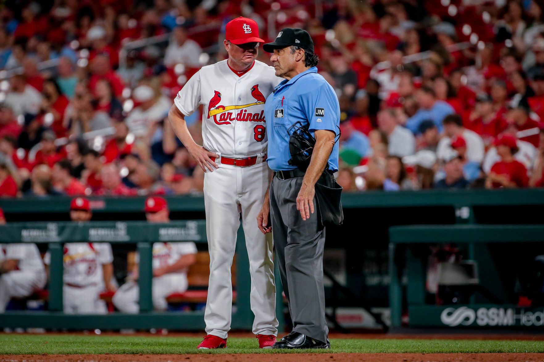 St. Louis Cardinals take on the Miami Marlins at Busch